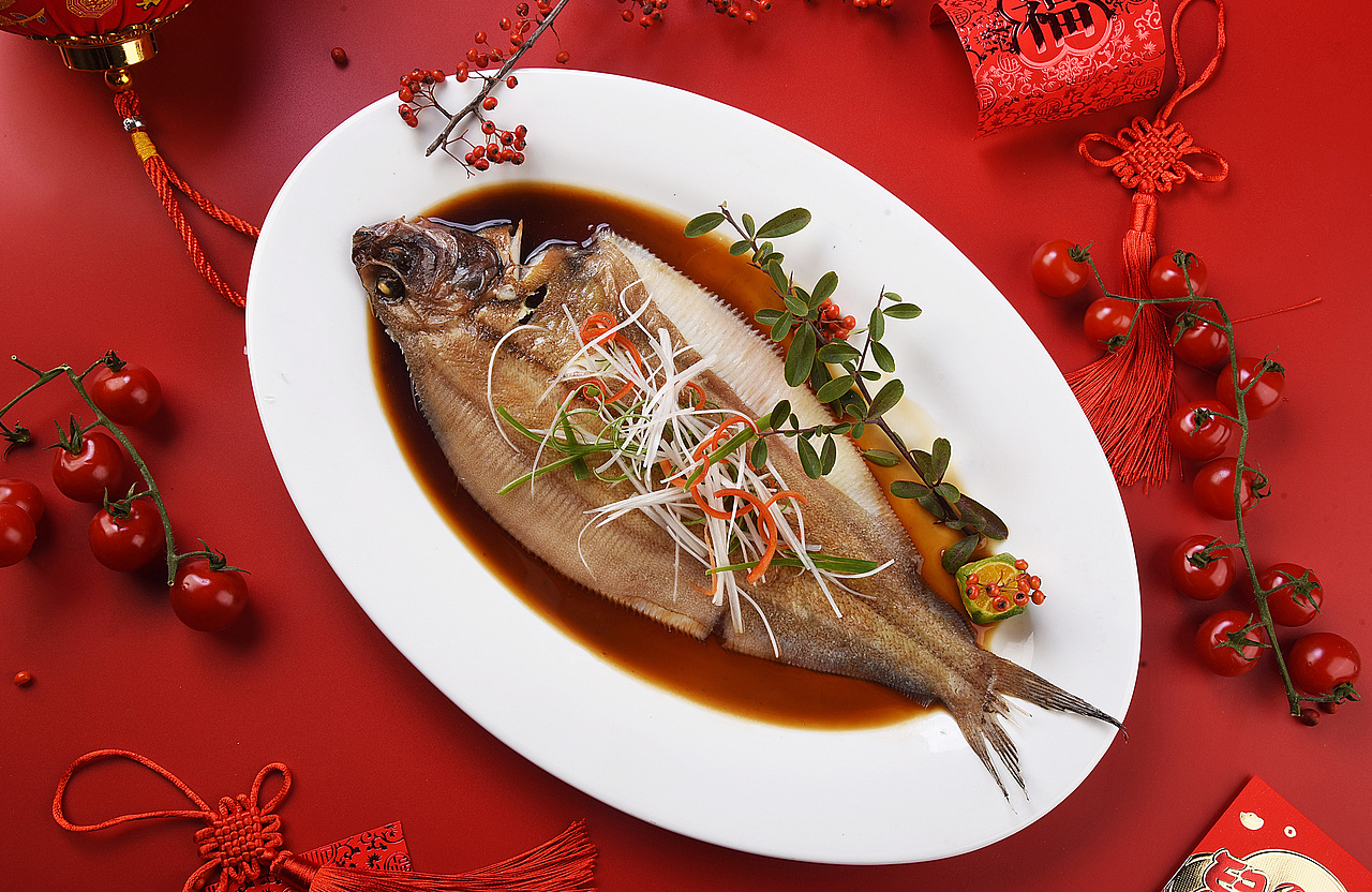 红红火火的年夜饭美食拍摄