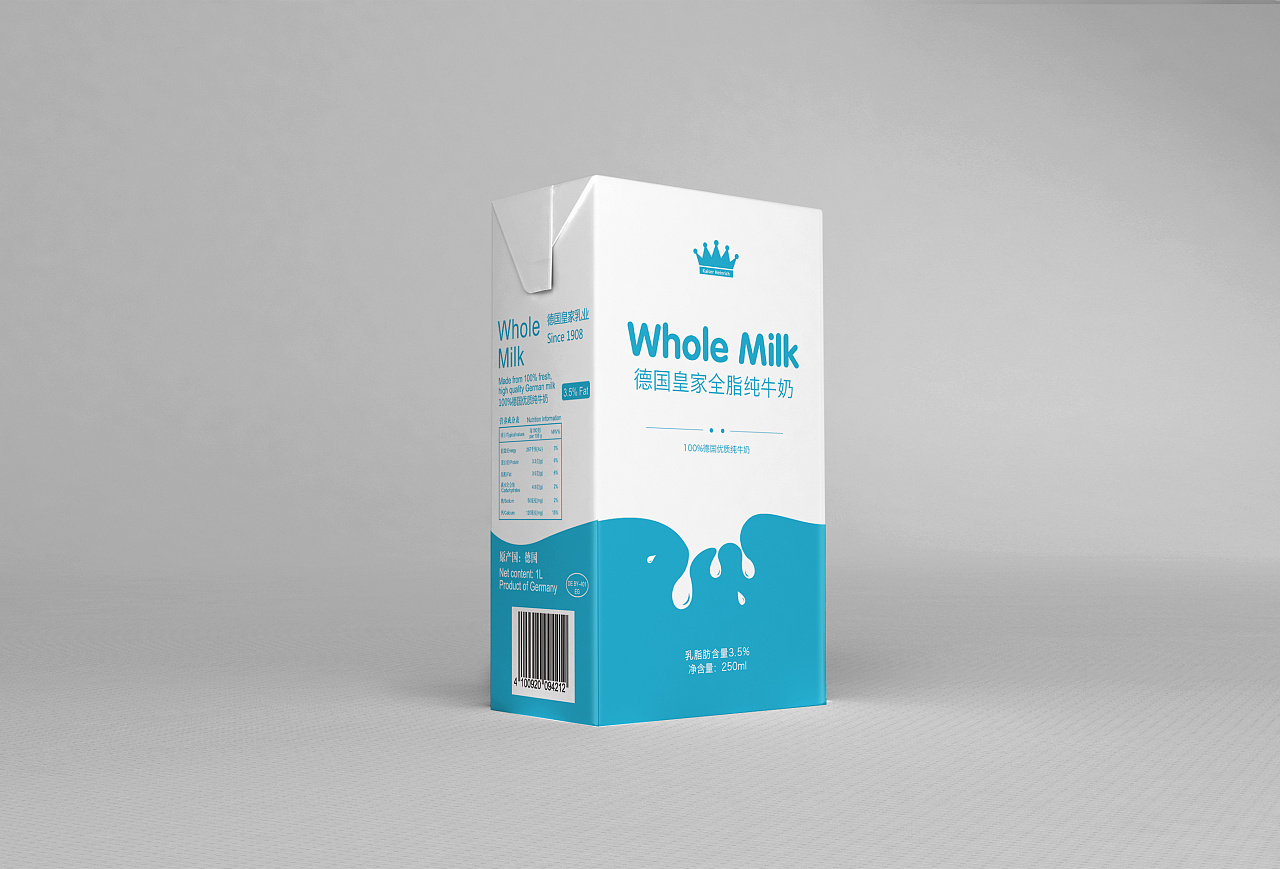 牛奶包装|平面|包装|一六半半 - 原创作品 - 站酷 (ZCOOL)