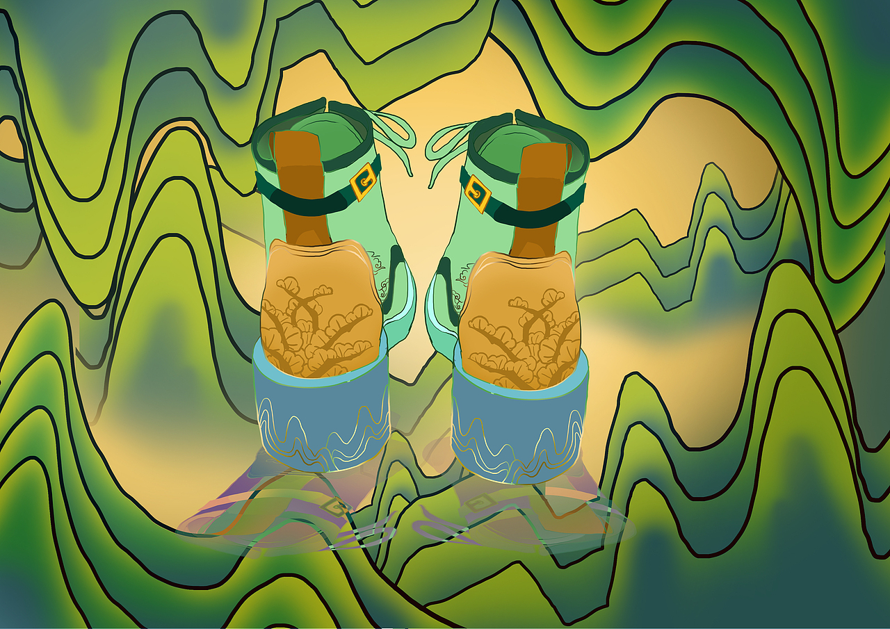 青雾（图ZMzA4NDk5MTQ4） - 鞋履设计 - 站酷设计师梁巫鱼原创素材 - 站酷ZCOOL