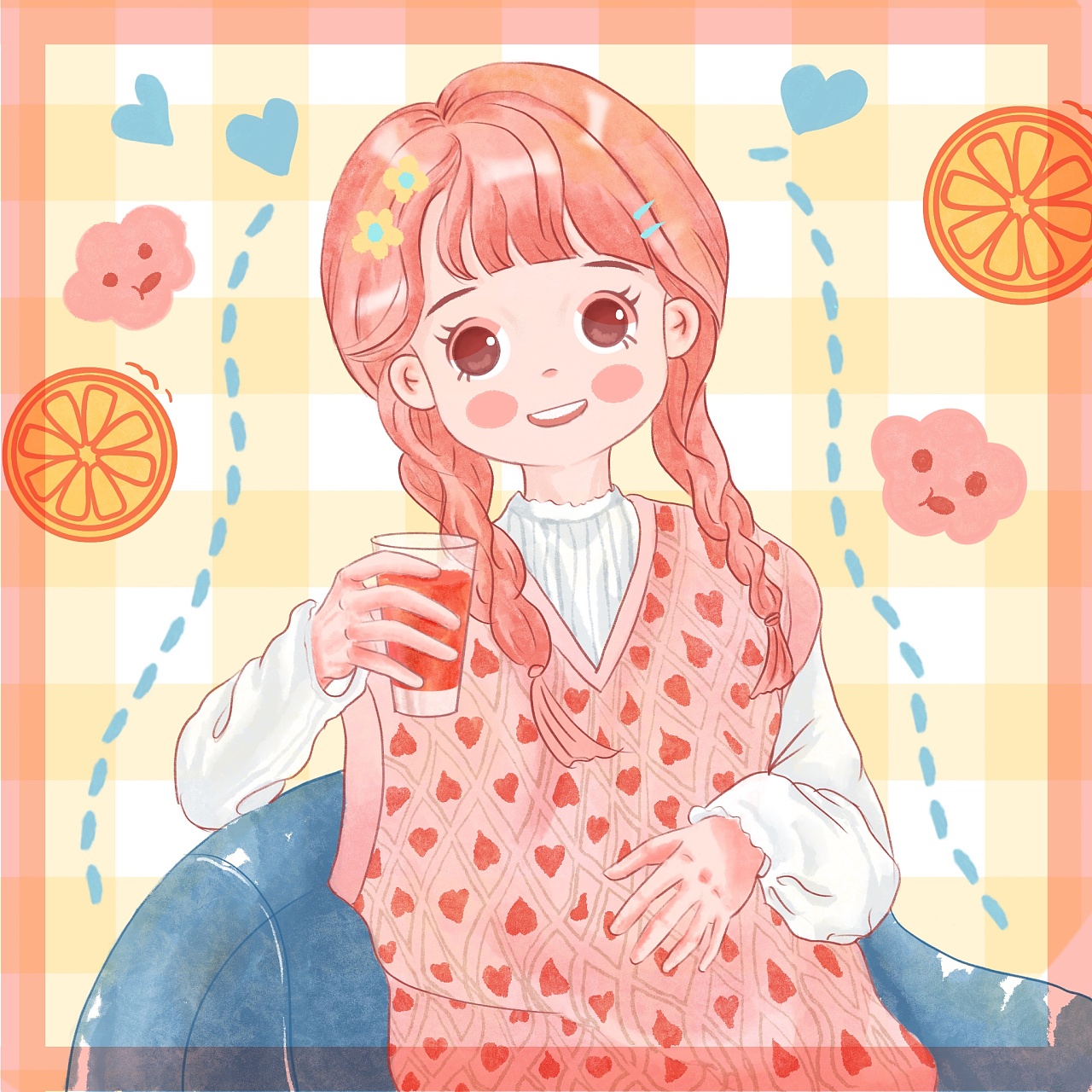 治愈系头像|插画|创作习作|卷卷白 - 原创作品 - 站酷 (zcool)