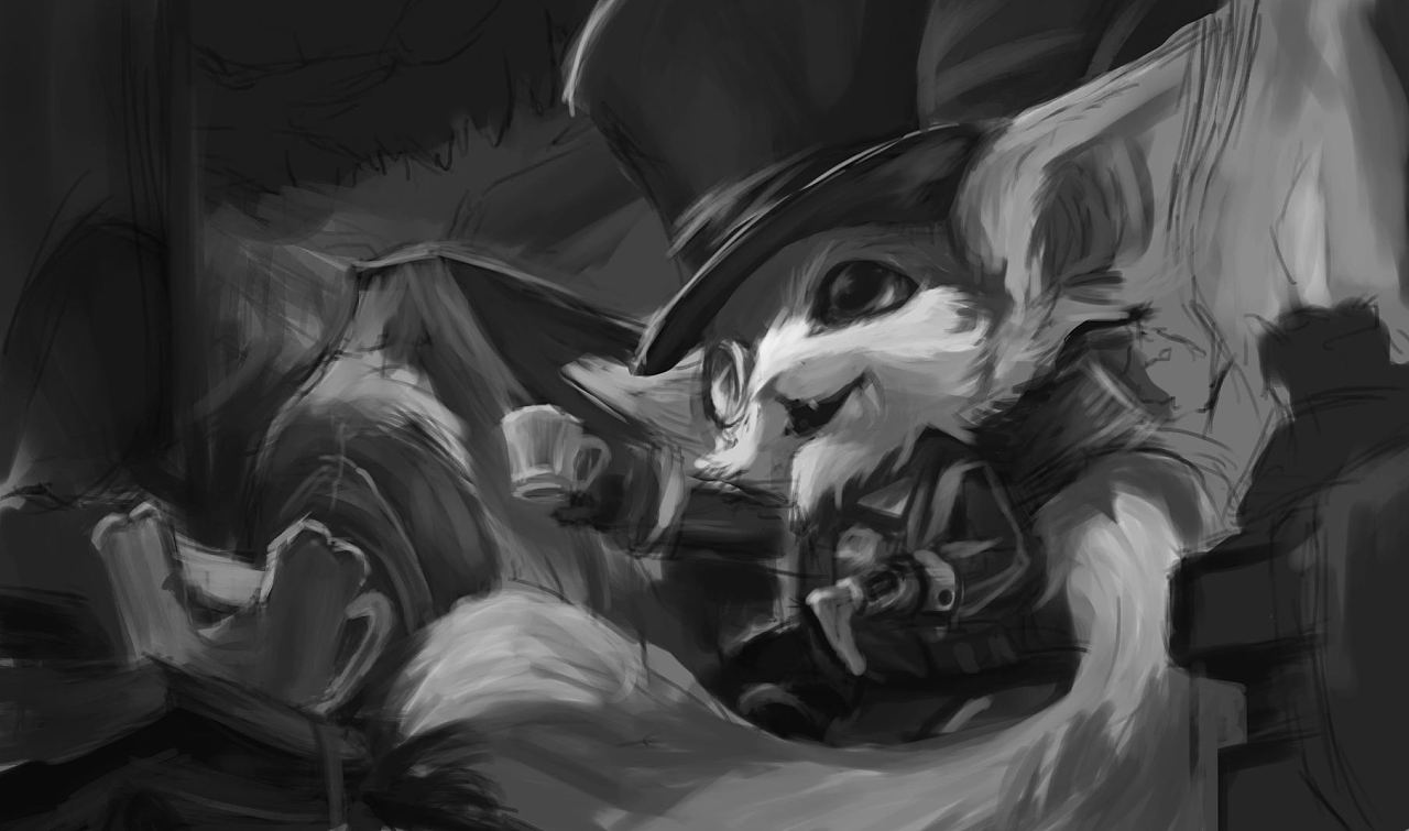 lol绅士纳尔临摹