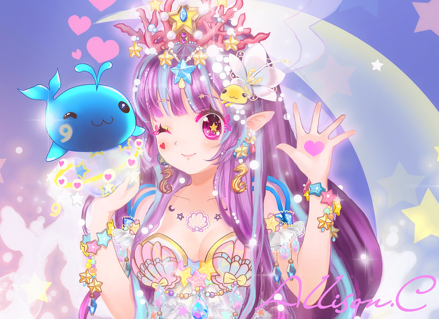 原创作品:人鱼姬 mermaid