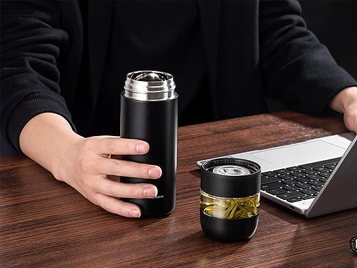 南极人茶水分离杯