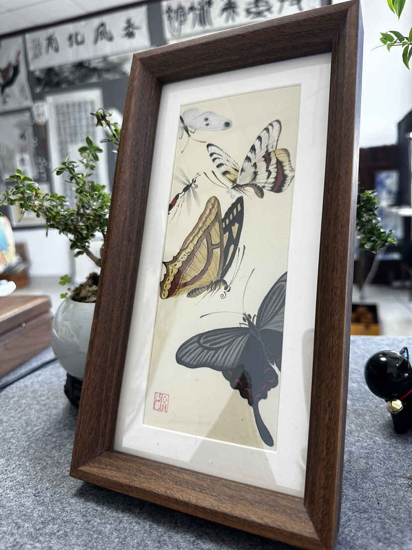 国画手绘蝴蝶工笔摆台书桌（图ZMzY4OTY5NTA0） - 绘画 - 站酷设计师画画的丁果果原创素材 - 站酷ZCOOL