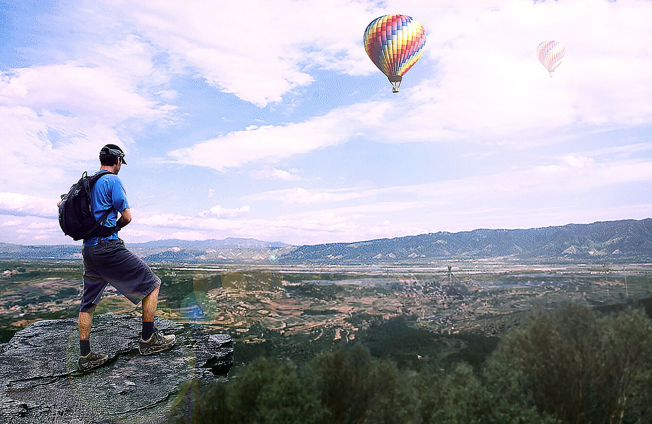 ps教程-登山眺望 合成公开课