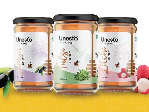 蜂蜜包装设计和VI设计|Unesto Honey|法国设计