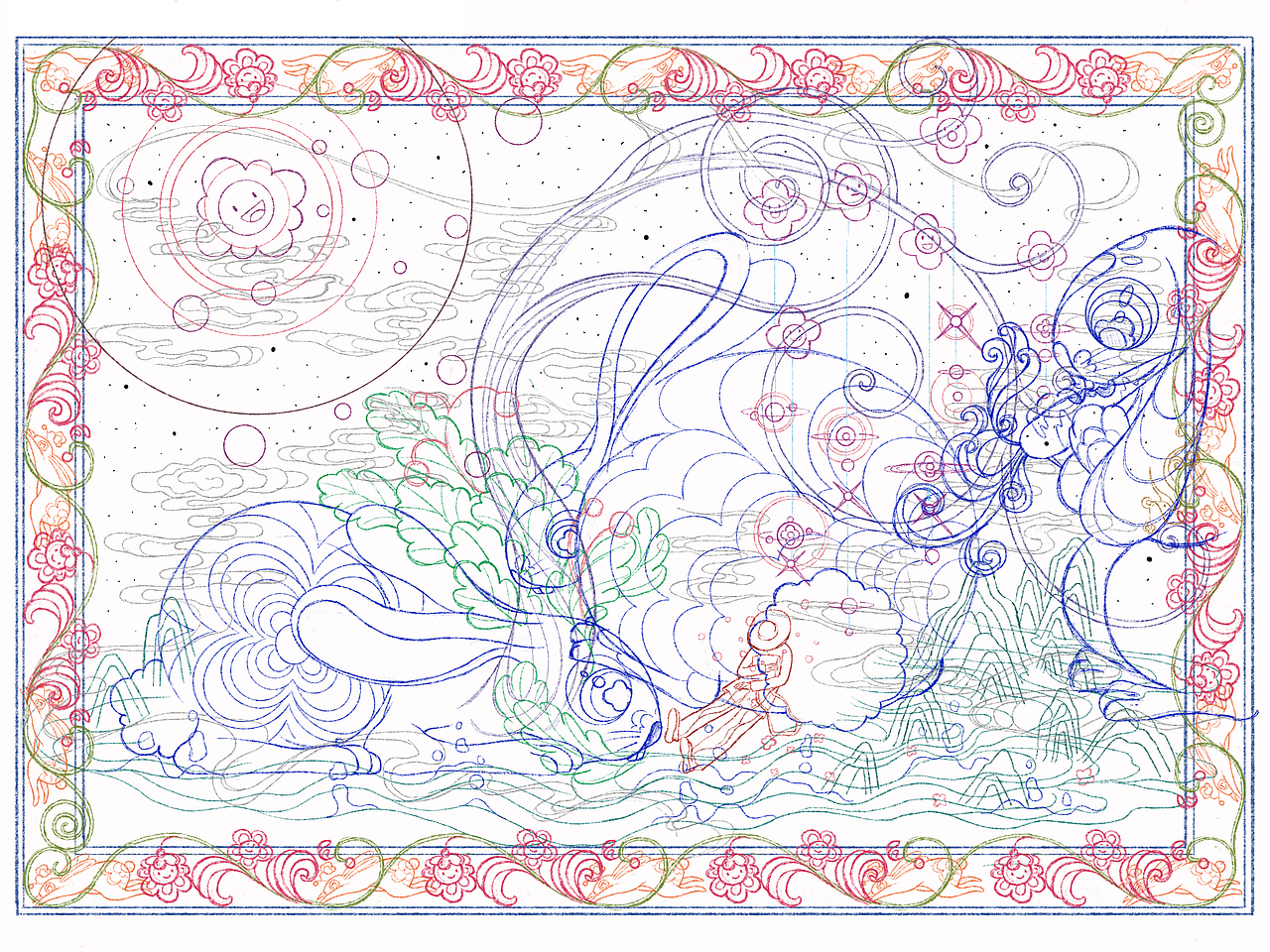 原创插画｜2022 HUA中秋（图ZMzE1NDI5NTMy） - 商业插画 - 站酷设计师要玩儿原创素材 - 站酷ZCOOL