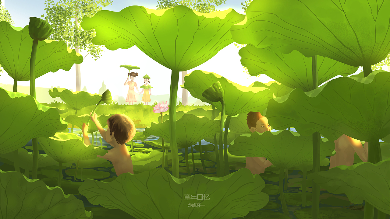 童年回忆 暑假（图ZNTQ1OTM3MDQ=） - 创作习作 - 站酷设计师峰籽一原创素材 - 站酷ZCOOL