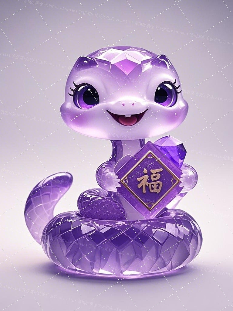 蛇年新春至—2025新年主题贴纸（图ZMzgzMjU3MTMy） - AI作品 - 站酷设计师雪里莓工作室原创素材 - 站酷ZCOOL
