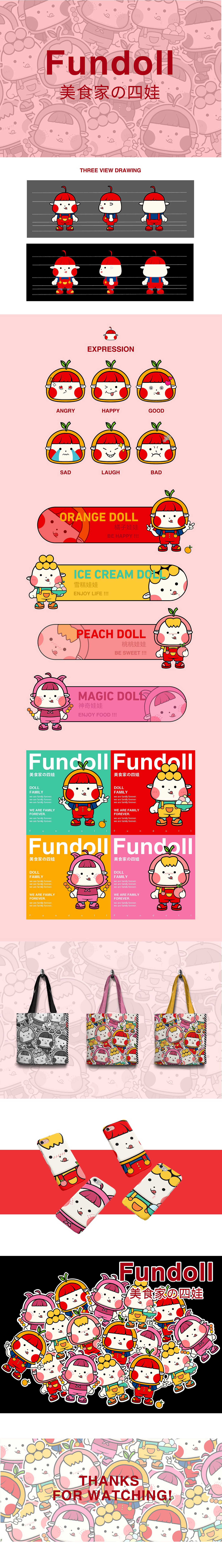 《Fundoll》 - IP形象设计（图ZMTkzMzQ0OTEy） - 品牌 - 站酷设计师脑袋子原创素材 - 站酷ZCOOL