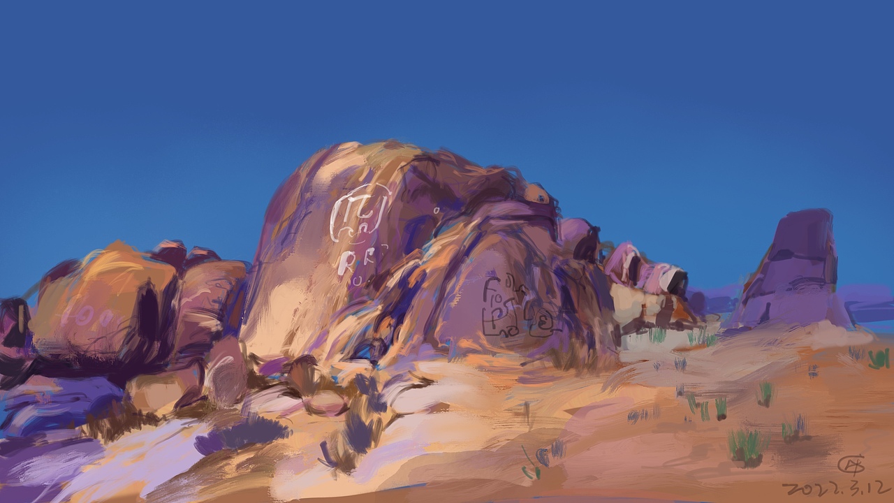 速涂练习（图ZMzA1NjE2ODY4） - 创作习作 - 站酷设计师苍苍鹤原创素材 - 站酷ZCOOL