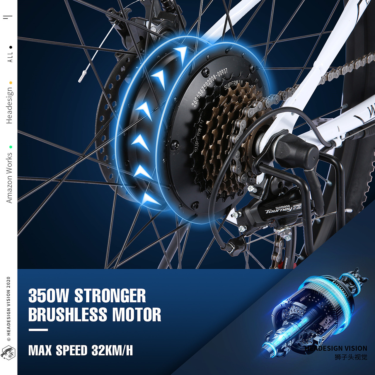 自行车产品拍摄_主图设计_A+页面设计-狮子头视觉