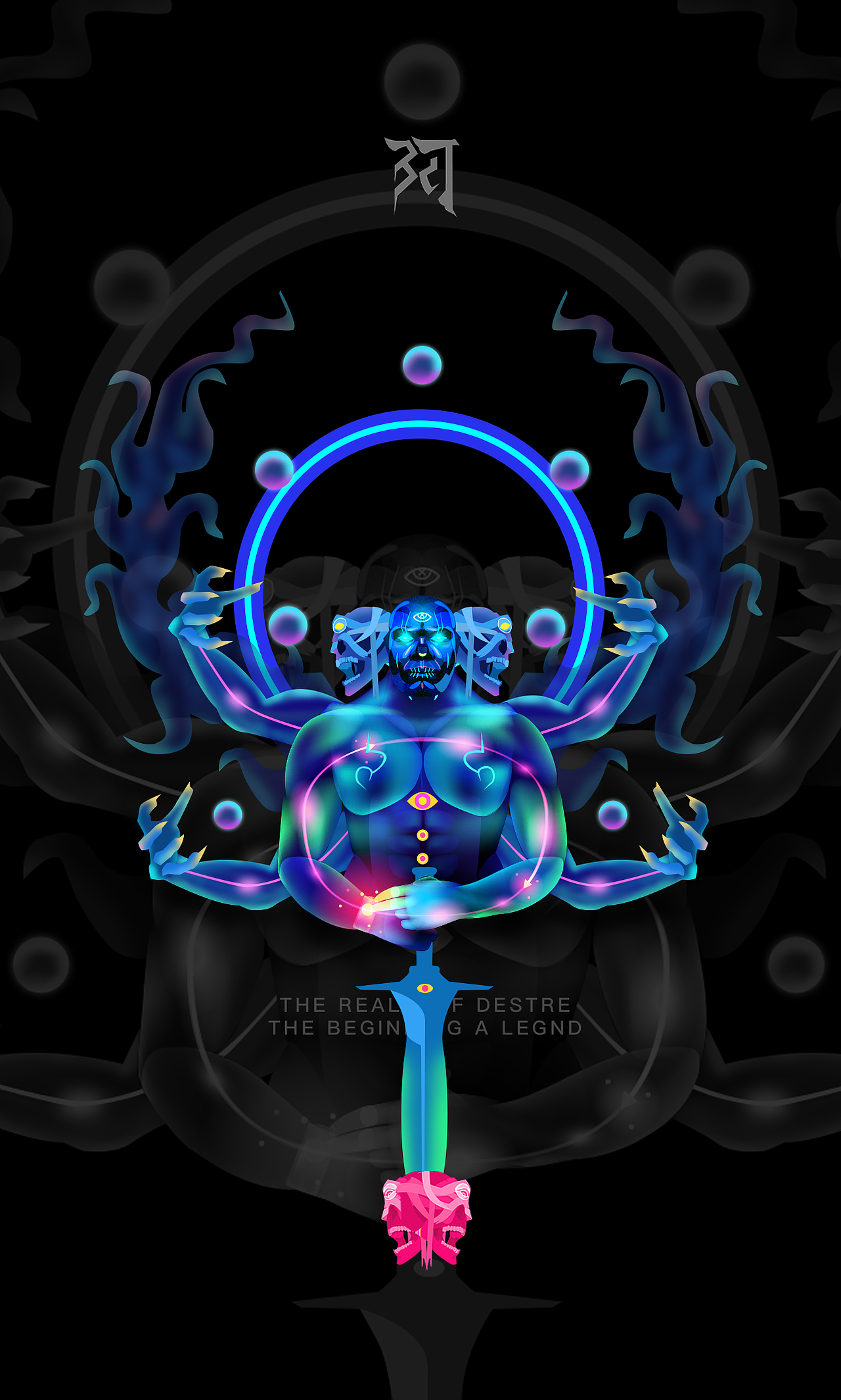 阿修罗（图ZMTI0NjM5OTg4） - 创作习作 - 站酷设计师小凌lly原创素材 - 站酷ZCOOL