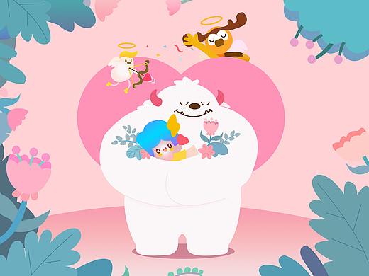 插画集可爱大白