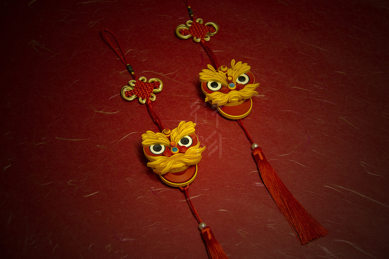 衍物 - 《醒狮》衍纸挂饰（图ZMTUzODAyNjE2） - 其他手工艺 - 站酷设计师黎凯泉原创素材 - 站酷ZCOOL