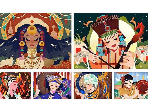 系列插画丨民族歌谣
