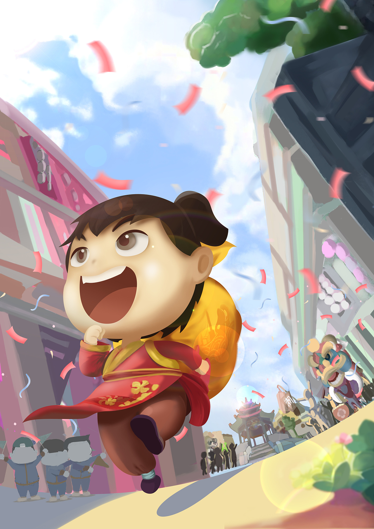 人物ip场景厚涂