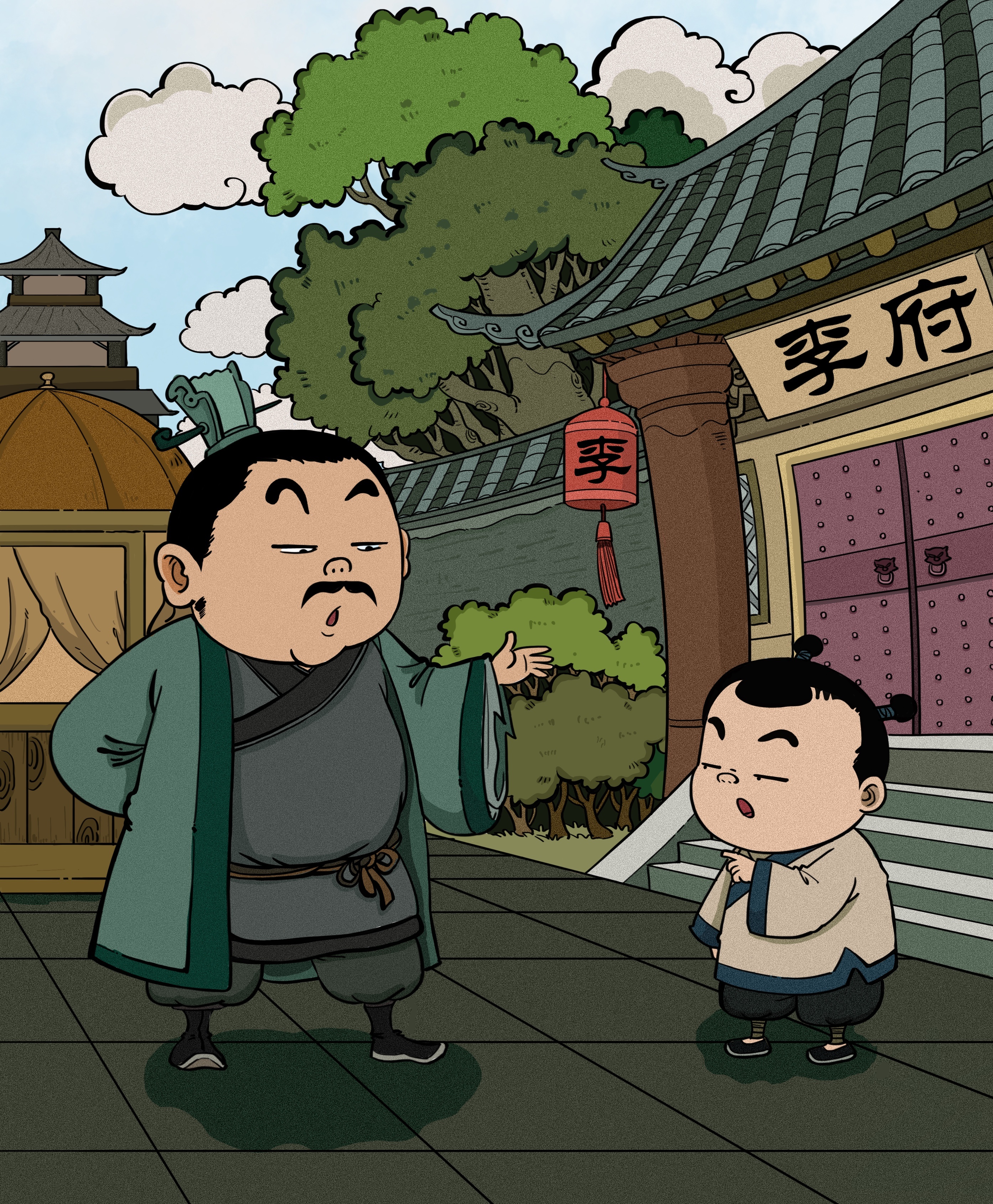 古代|插画|创作习作|风临夜停 - 原创作品 - 站酷 (zcool)