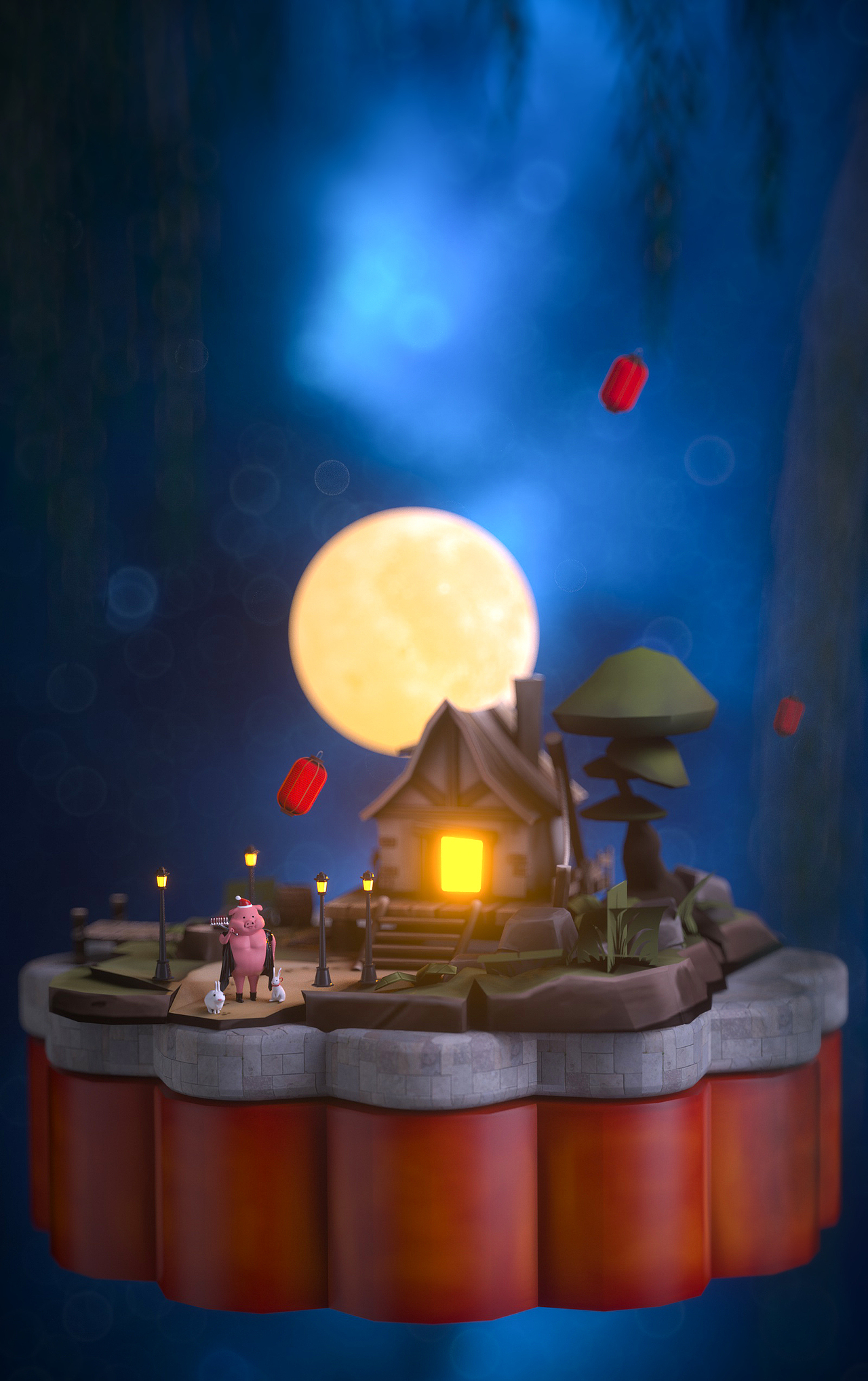 C4D七月渲染合集（图ZMTY5NDM1ODY4） - 场景 - 站酷设计师糍粑GRC原创素材 - 站酷ZCOOL