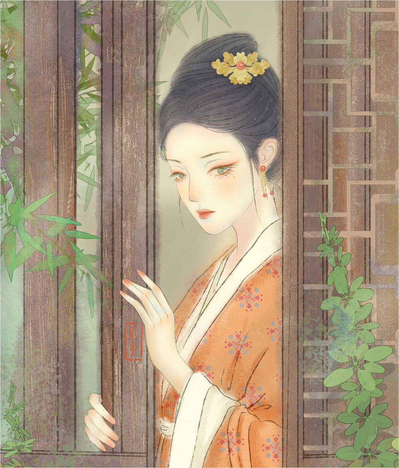 《诗经》系列插画——子衿