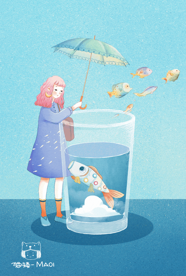 当灵魂死去以后...（图ZMTI3NDA2MTA0） - 商业插画 - 站酷设计师猫矮_MAOI原创素材 - 站酷ZCOOL