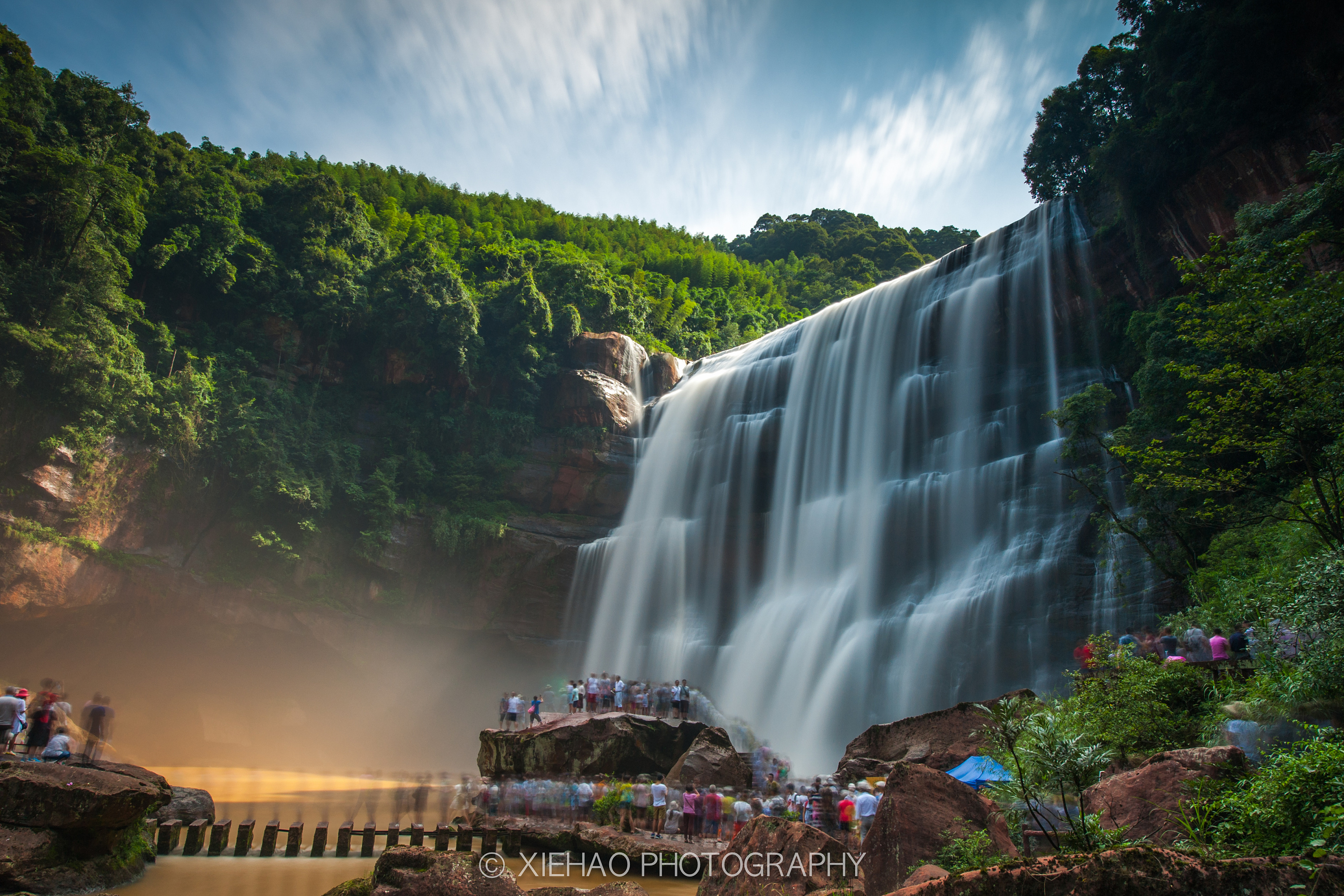 夏日赤水市---四洞沟大瀑布,十丈洞大瀑布
