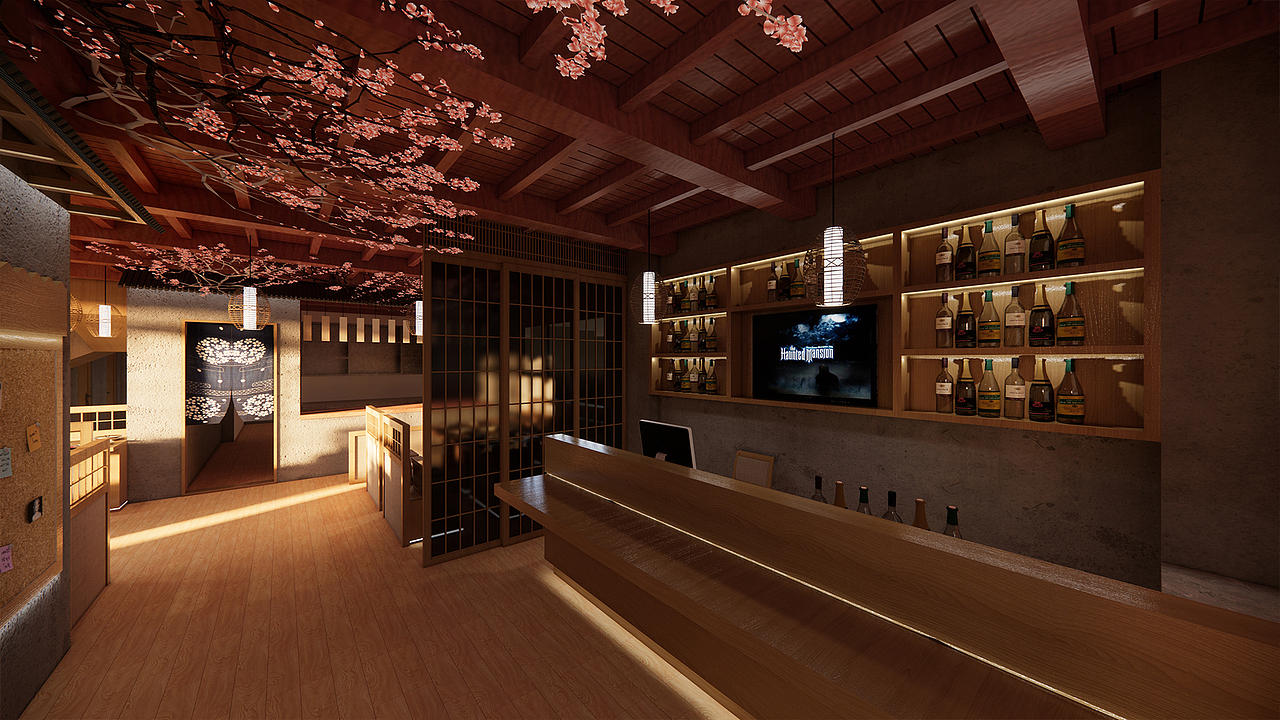 偏日式风格烧烤店