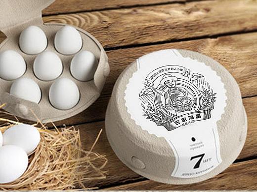 回归本源 味你而来，土鸡蛋创意包装。