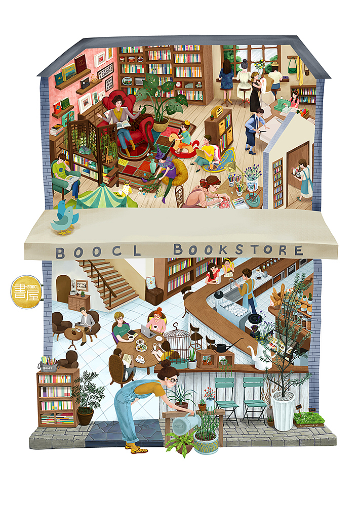 BOOCL書屋(插画设定)(图ZNjY5NTkzODA=) - 概念设定 - 站酷设计师样oung原创素材 - 站酷ZCOOL