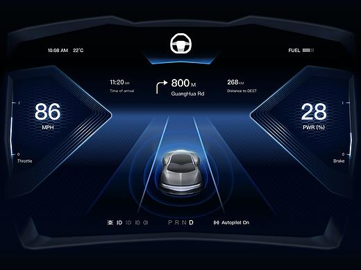 Self-driving HMI Design