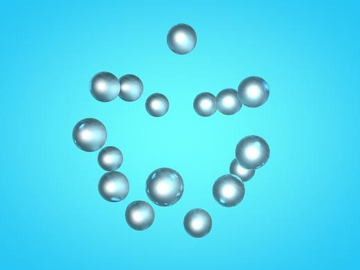 C4D入门临摹作品-5水滴融合