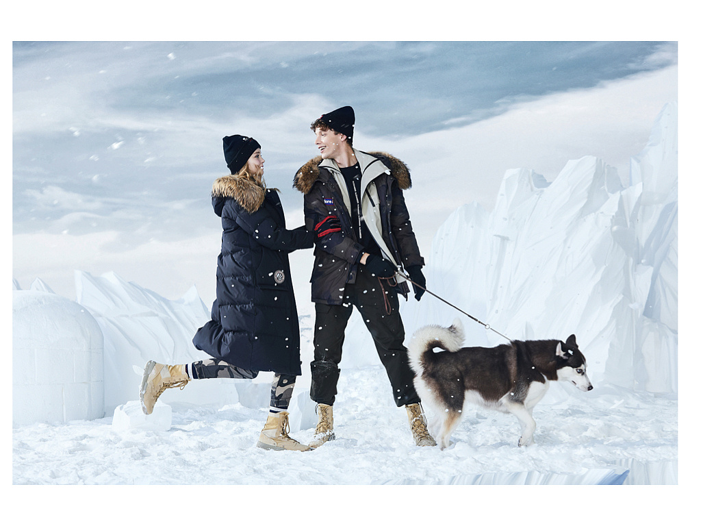 波司登羽绒服 极寒系列 大片拍摄 羽绒服大片