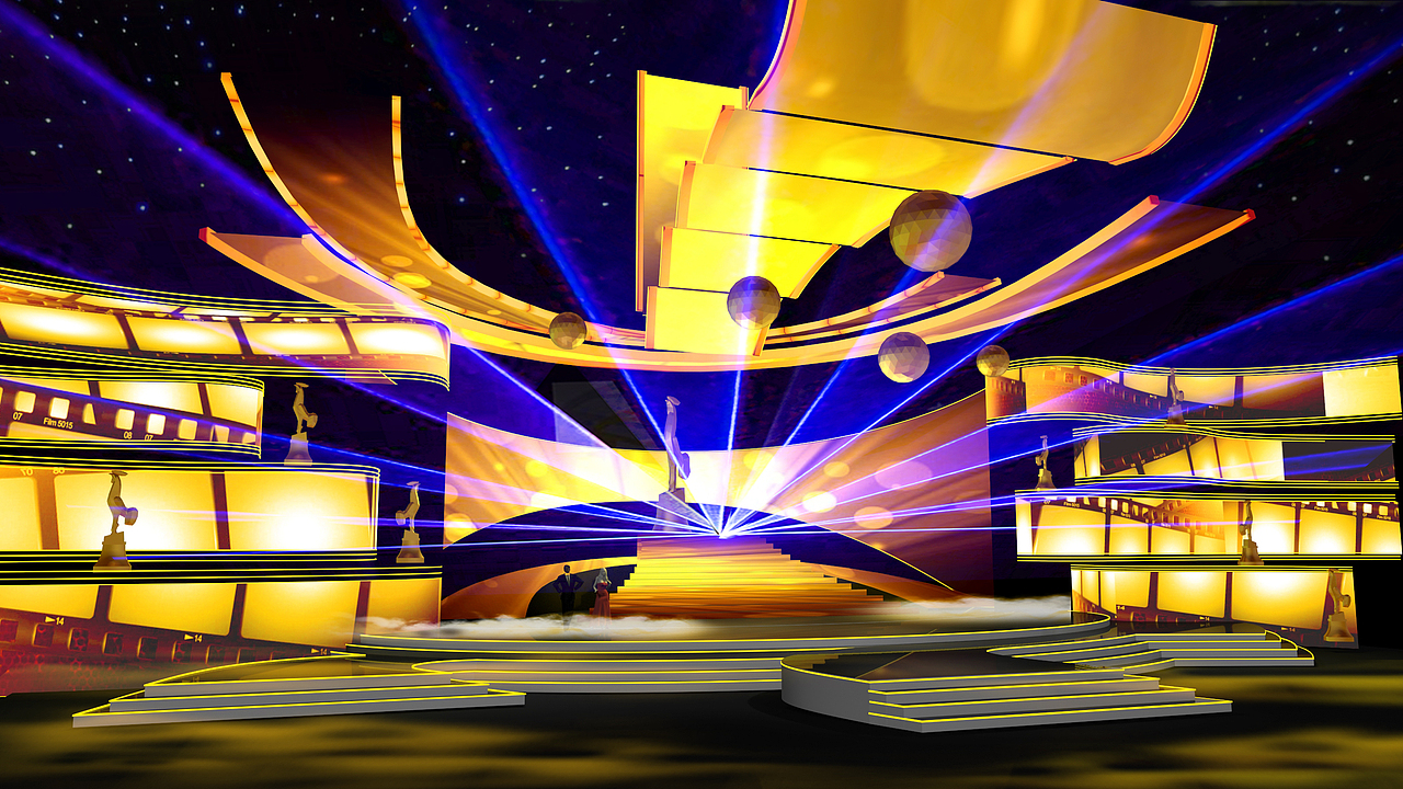 第24届中国金鸡百花电影节颁奖典礼舞美设计（图ZNTA1OTIyNTY=） - 舞台美术 - 站酷设计师finlling原创素材 - 站酷ZCOOL