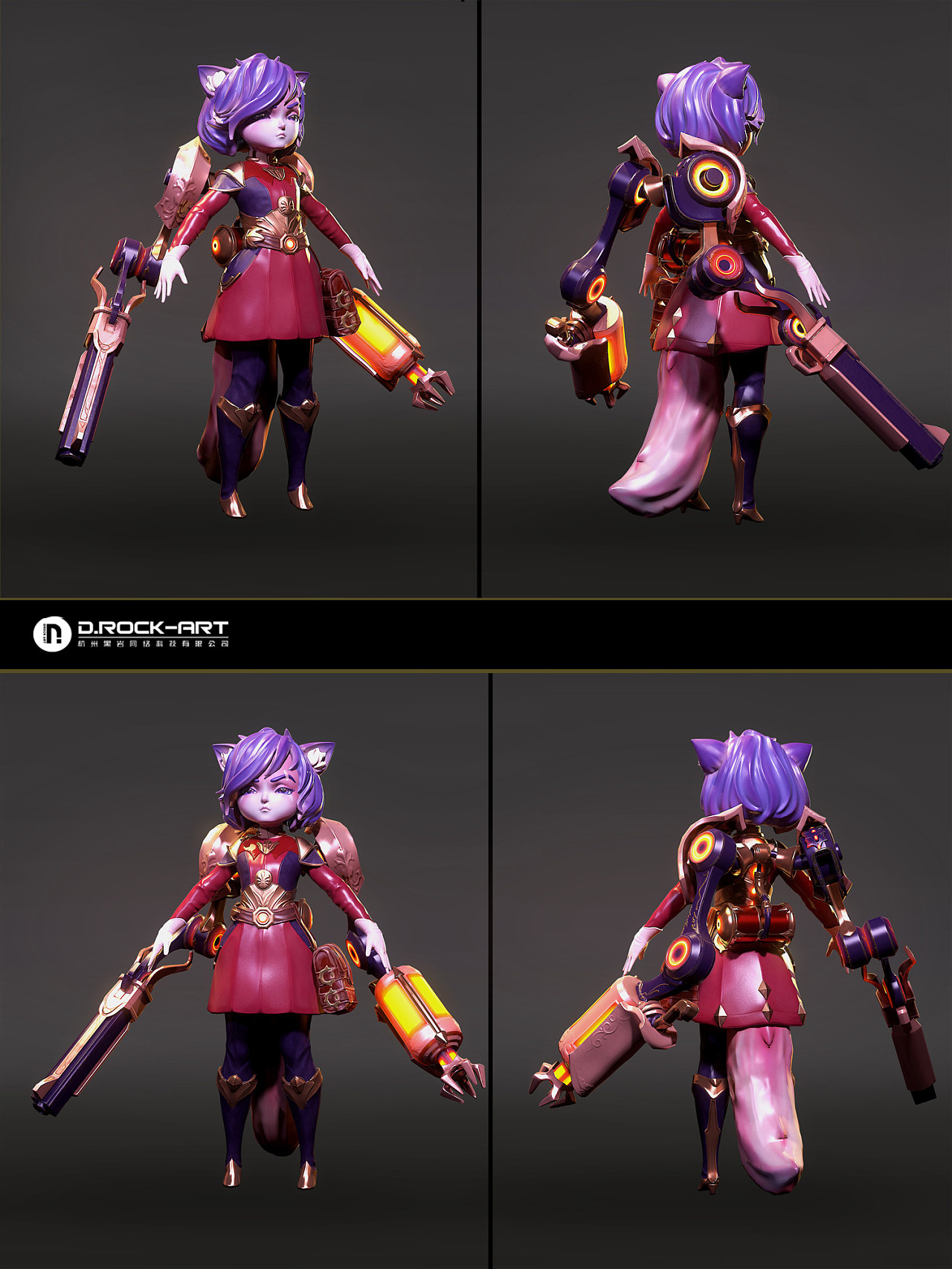 drock丨3d游戏角色设计:学生作品分享~|三维|人物/生物|drockart