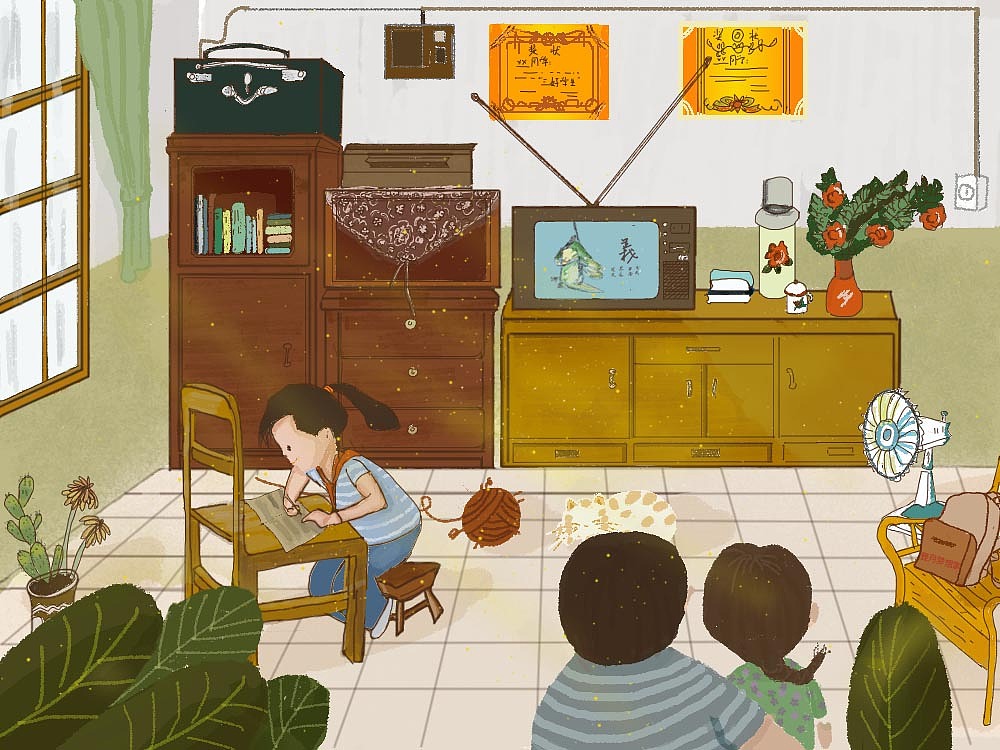 儿时回忆（图ZMjgzOTYxMDcy） - 绘本 - 站酷设计师登月梦想家原创素材 - 站酷ZCOOL