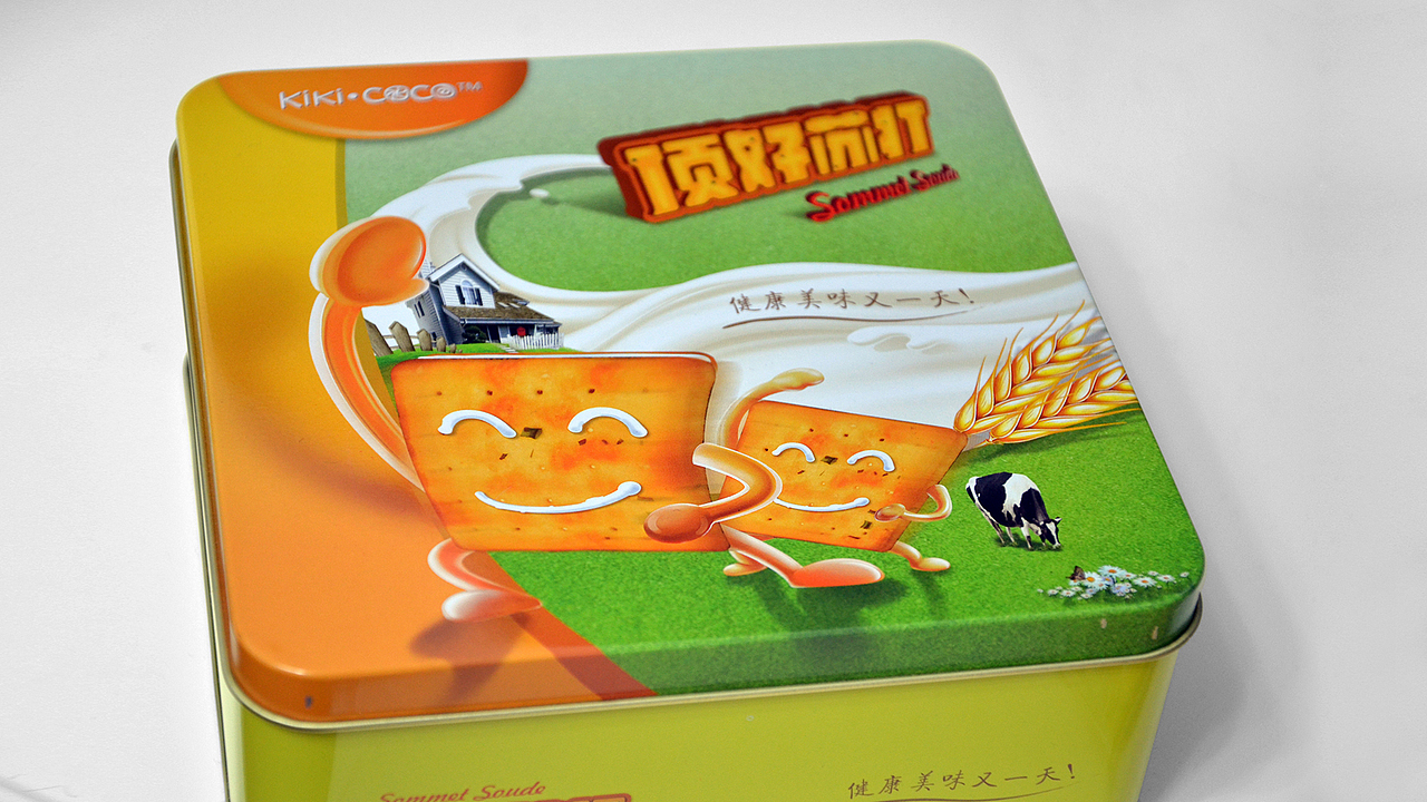 “顶好苏打”牛轧糖饼干包装设计