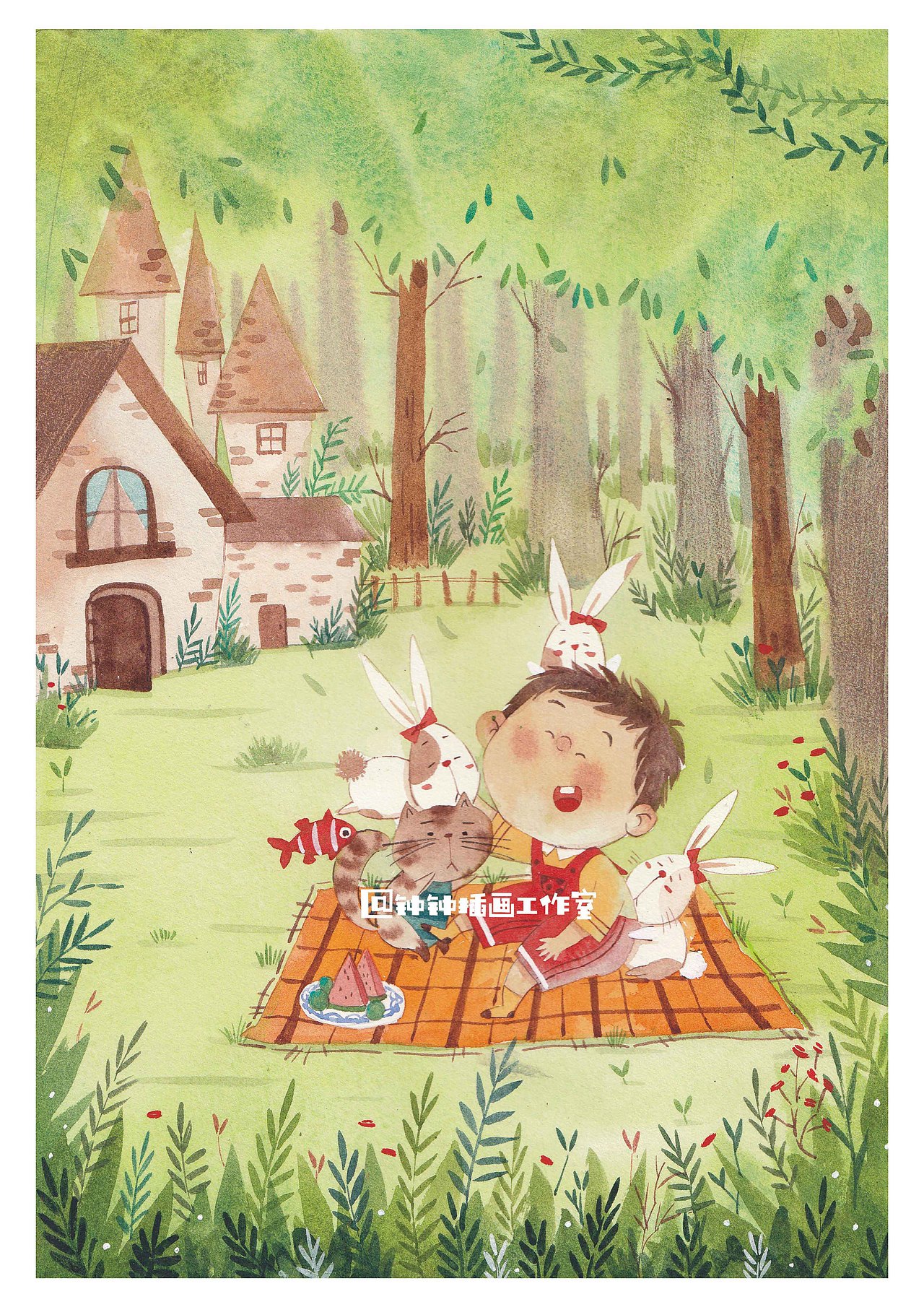 工作室成员介绍-卷心菜（图ZMTU5OTMyMTEy） - 儿童插画 - 站酷设计师钟钟插画工作室原创素材 - 站酷ZCOOL