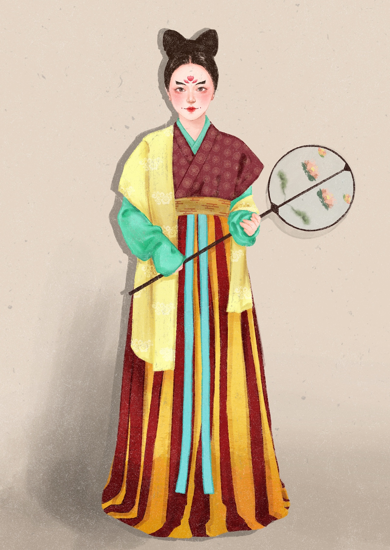 唐代手绘（图ZMjUzMzgwMzg0） - 商业插画 - 站酷设计师哎呀呀大西瓜原创素材 - 站酷ZCOOL