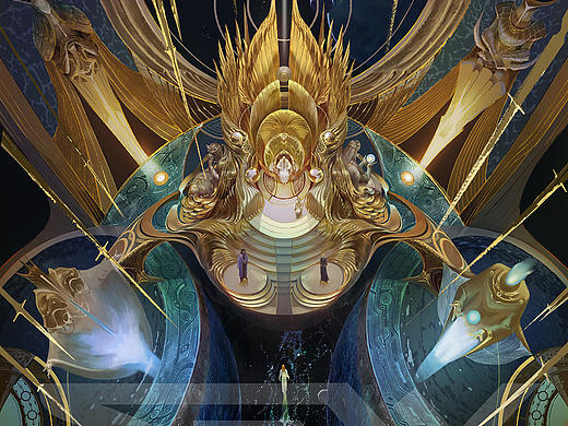 幻想小说《名为帝国的记忆》插画