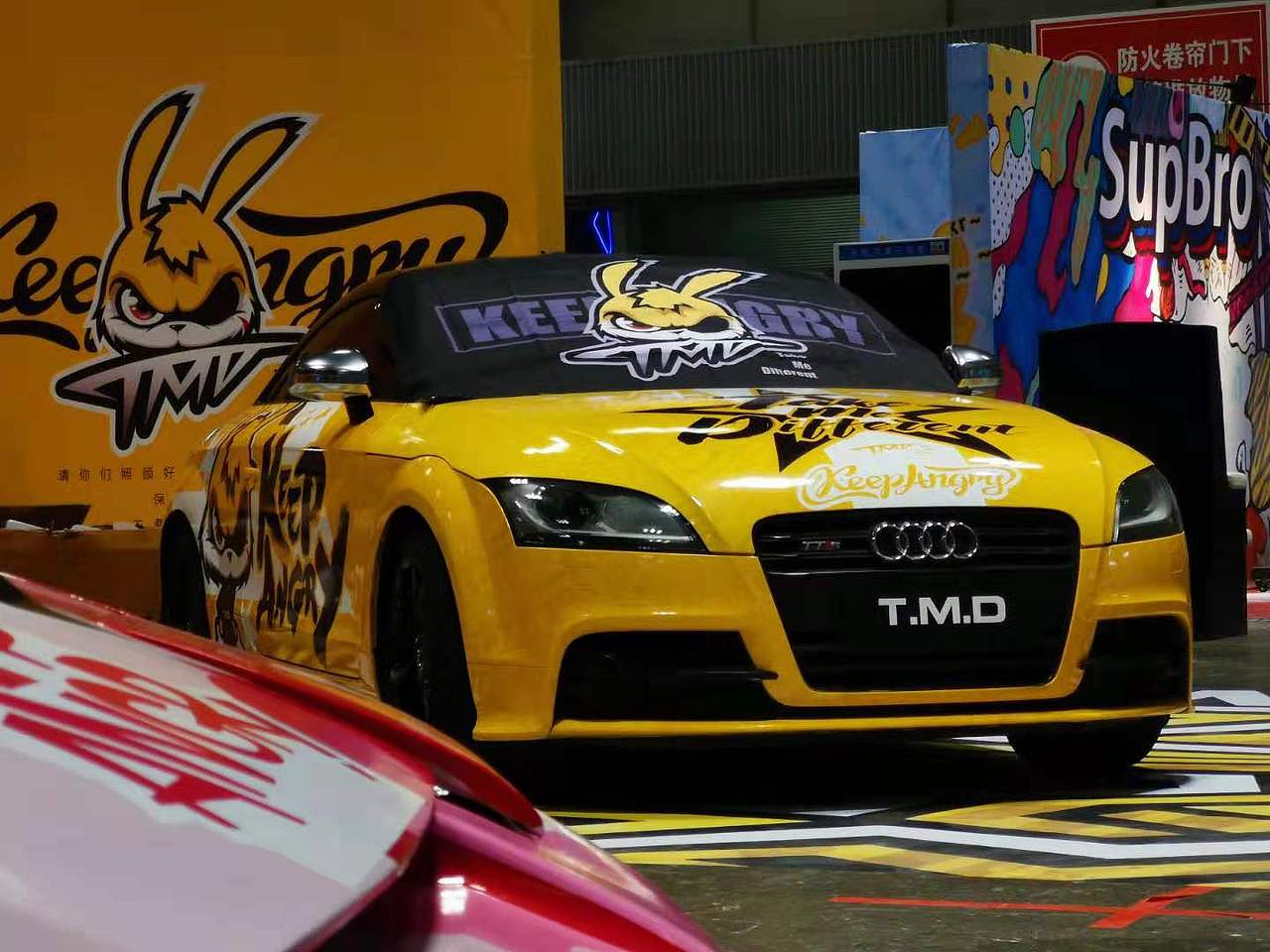 车身涂装方案之参展的小粉和小黄