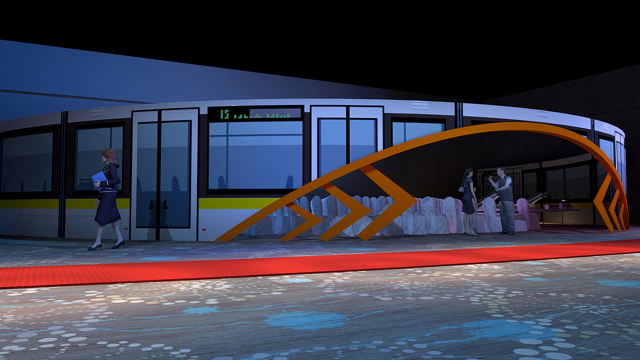 舞台机械设计|年会舞台背景设计|小舞台设计