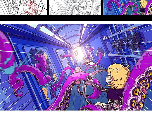 海绵宝宝的呼唤～看看我最近上的插画课程～大作业部分