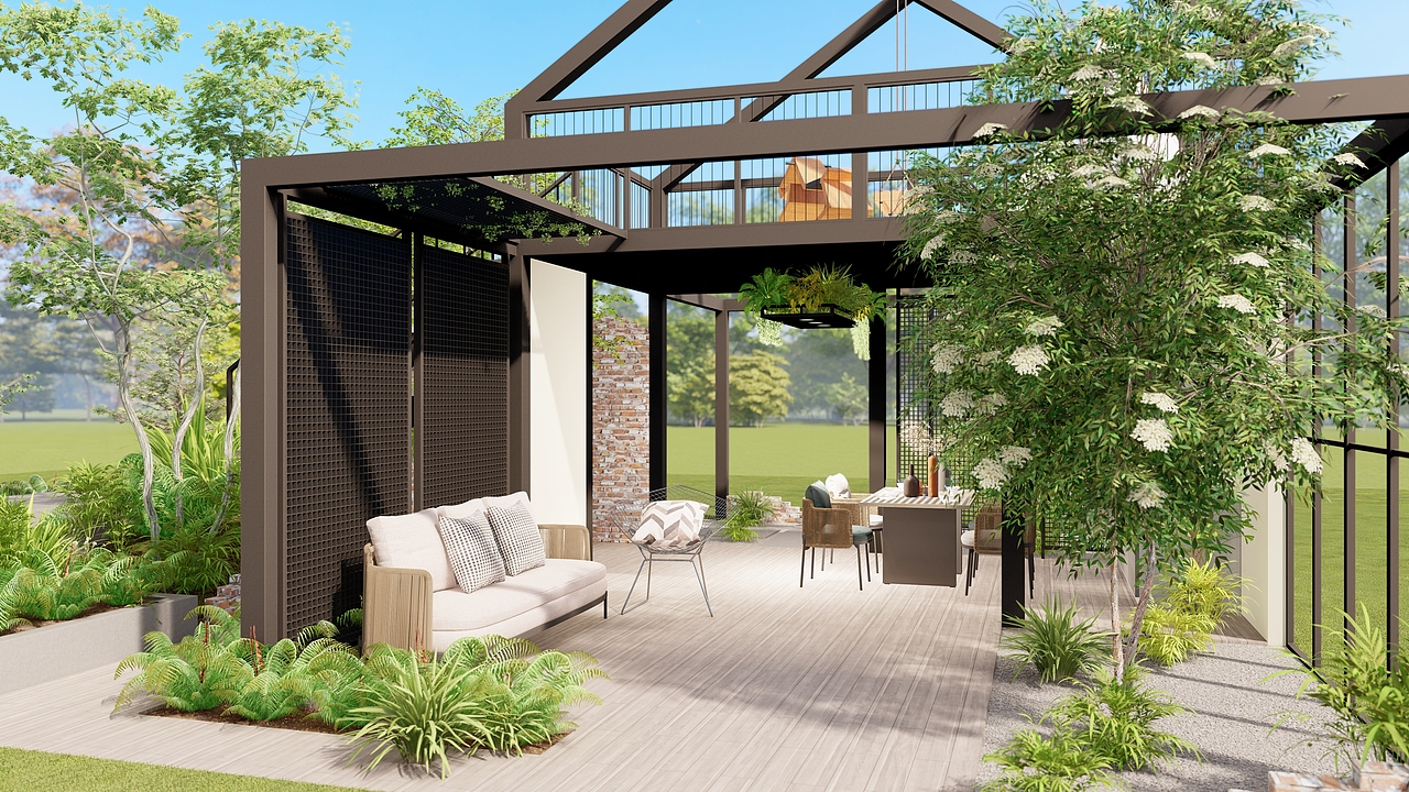 某花园展会作品