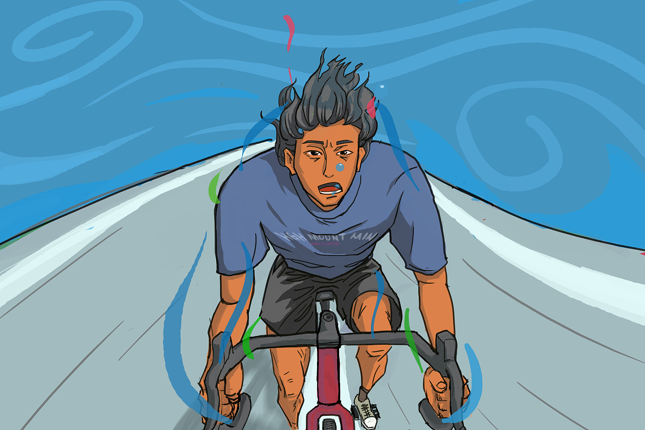 骑行|插画|插画习作|堰王 - 原创作品 - 站酷 (zcool)