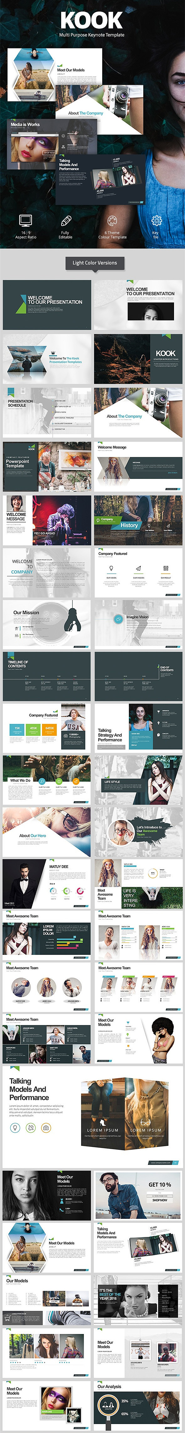 【苹果系统专用】炫酷画册风格PPT模板