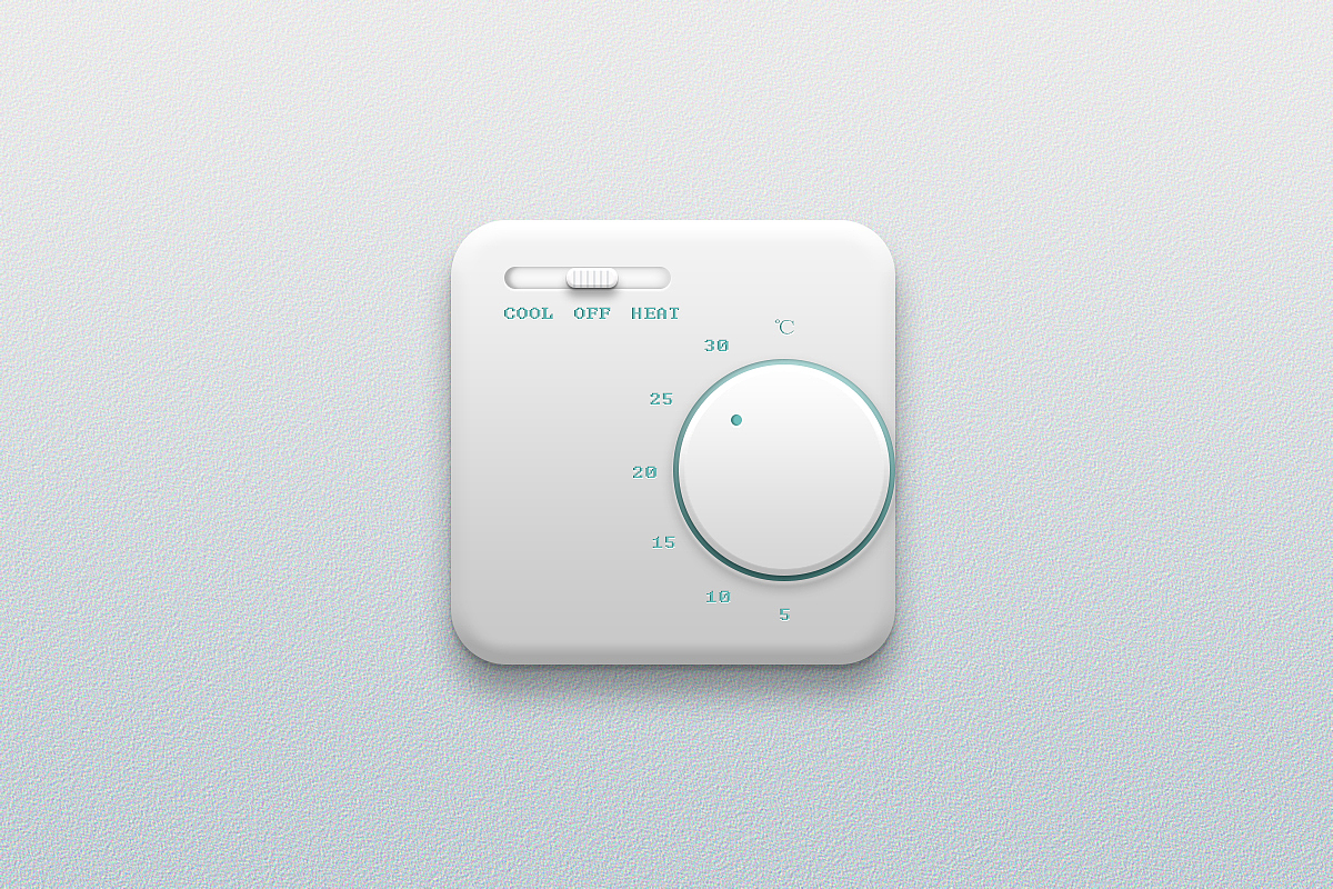 【临摹】写实 空调开关