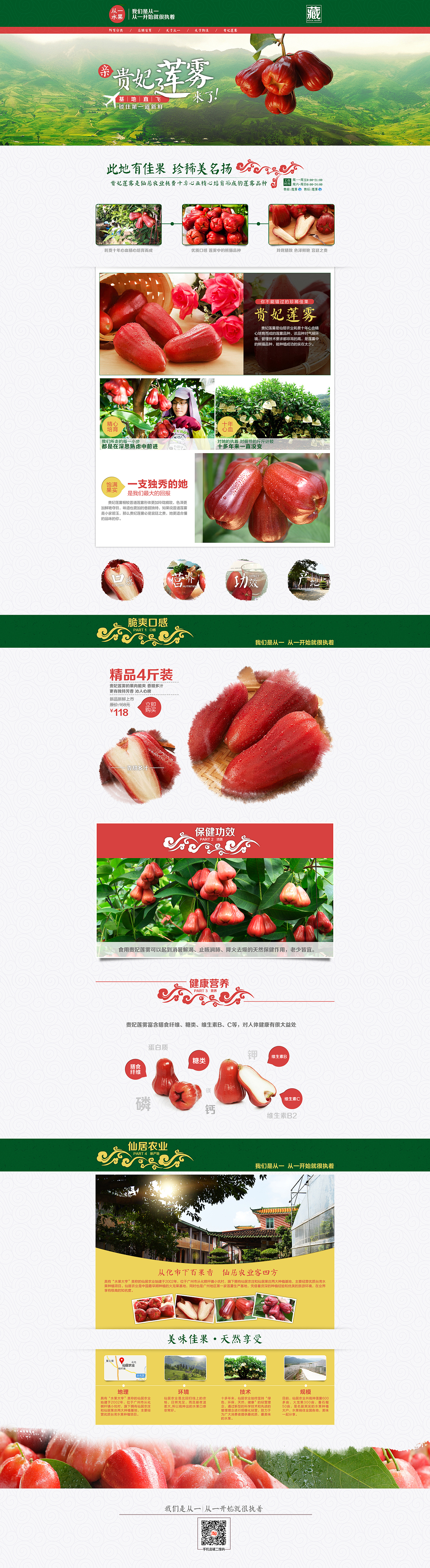 水果莲雾食品类首页装修设计