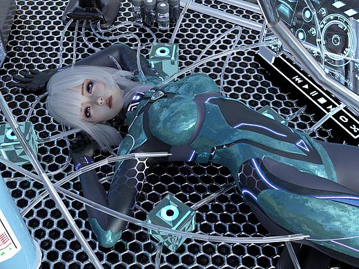 《XÆR-13》元宇宙 虚拟人 3D虚拟服装设计 建模场景