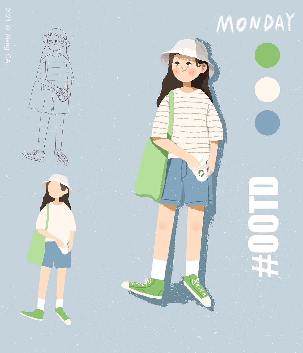 季节穿搭系列|插画|艺术插画|香菜的蛋炒饭店 - 原创作品 - 站酷 (zco