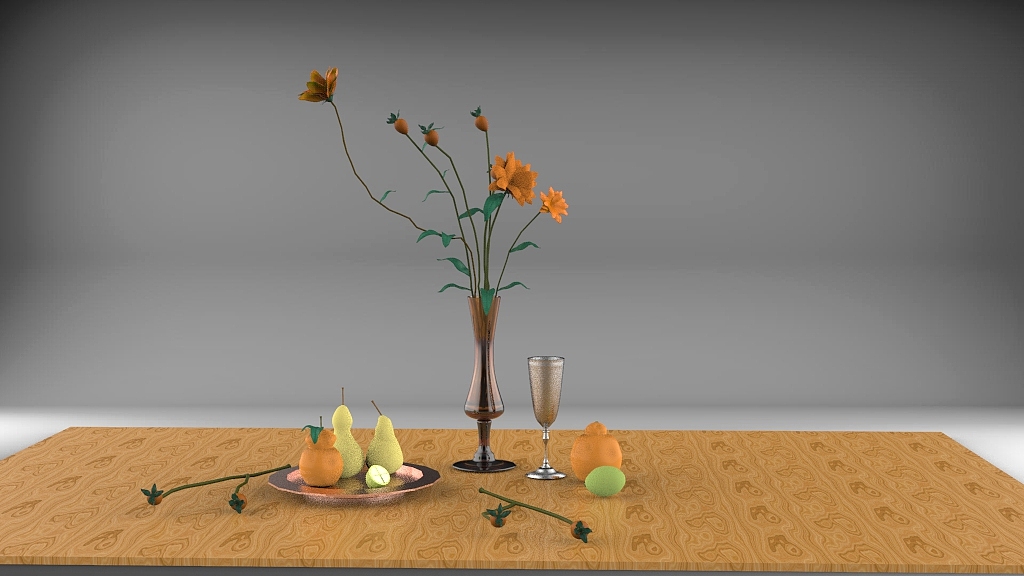 3d建模静物展示